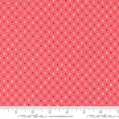 Moda Fabrics Love Blooms LOVE Text Lipstick 5225 13