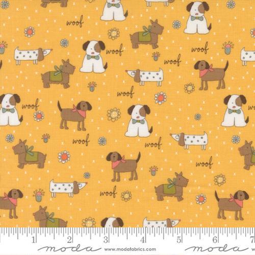 Moda Fabrics Lucky Puppy Parade  Sun 55700 14
