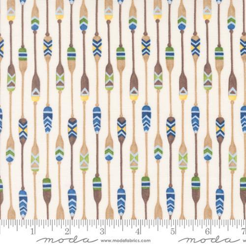 Moda Fabrics On Lake Time  Cloud White  56122 11