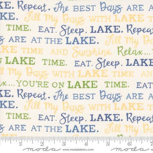 Moda Fabrics On Lake Time  Cloud White  56123 11