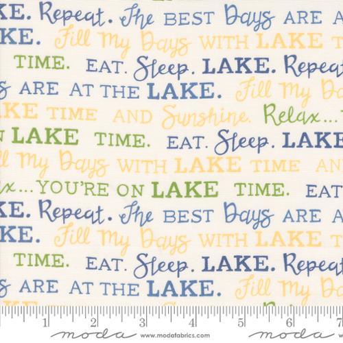 Moda Fabrics On Lake Time  Cloud White  56123 11