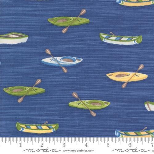 Moda Fabrics On Lake Time  Deep Water  56121 13