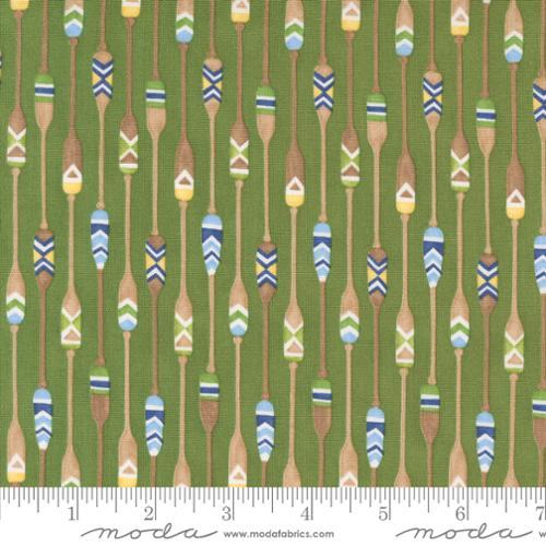Moda Fabrics On Lake Time  Evergreen  56122 15
