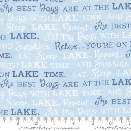 Moda Fabrics On Lake Time  Sky Blue  56123 12