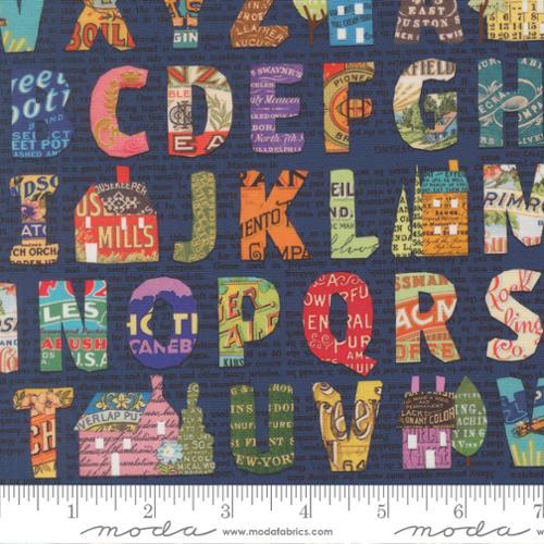 Moda Fabrics Paper Hamlet Midnight  39564 18