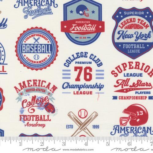 Moda Fabrics Play Ball Champions Patchwork Sports Chalk 33810 11