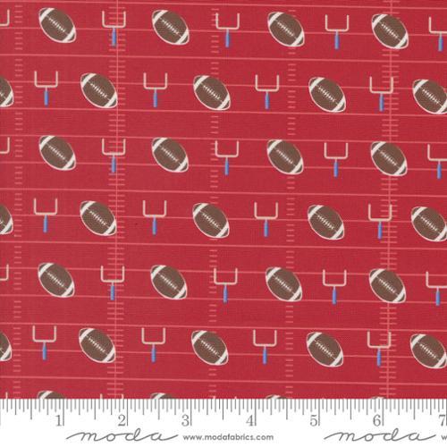Moda Fabrics Play Ball Gridiron Novelty Football Goal Post Field Cardinal 33812 12
