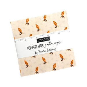 Moda Fabrics Pumpkin Spice Gather Charm Pack 49290PP 42 assorted pieces measuring 5x5" each