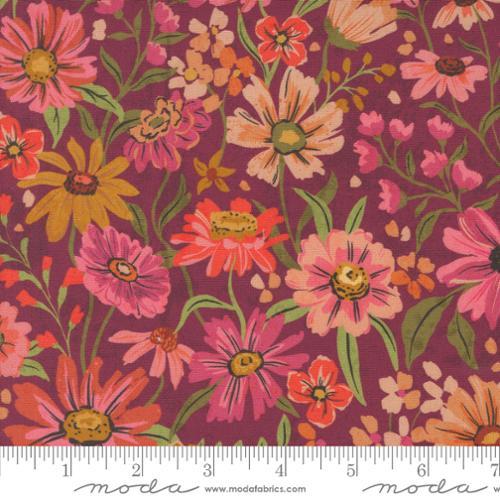 Moda Fabrics Sagewood Summerfield Rose Wine 11950 20
