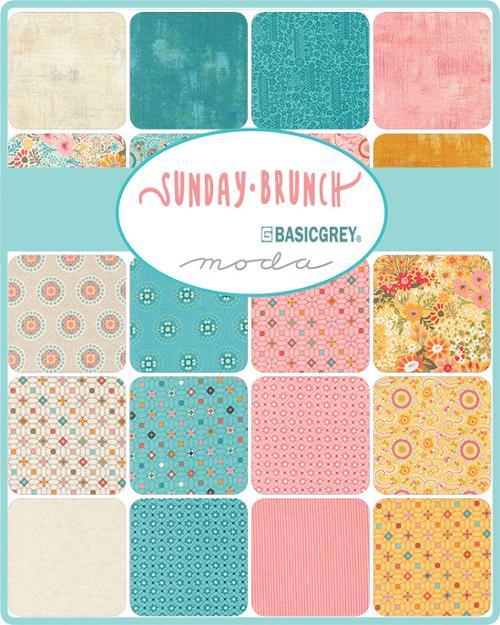 Moda Fabrics Sunday Brunch  40 Assorted Pieces 2.5