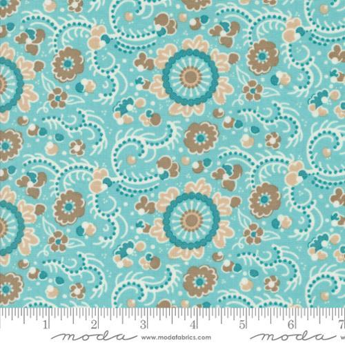 Moda Fabrics Sunday Brunch Blintz  Florals Mint Tea 30751 13