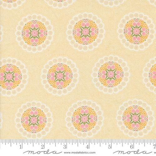 Moda Fabrics Sunday Brunch Crepe Geometrics Medallion Mimosa 30752 13