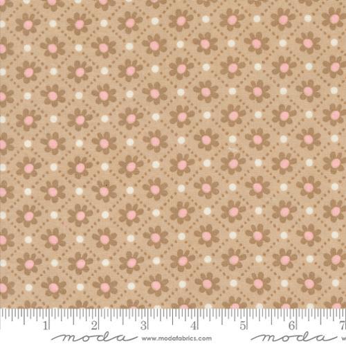 Moda Fabrics Sunday Brunch Pastry Small Floral Check Tea 30754 11