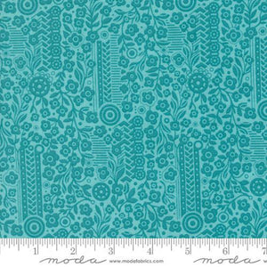 Moda Fabrics Sunday Brunch Souffle Small Floral  Mint Tea 30755 19