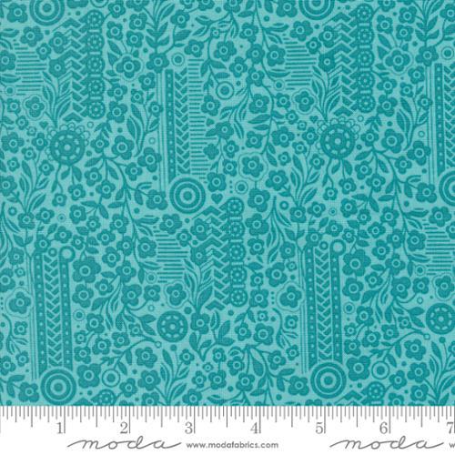 Moda Fabrics Sunday Brunch Souffle Small Floral  Mint Tea 30755 19
