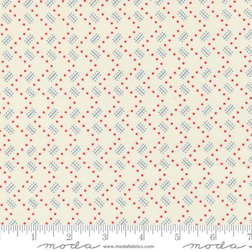 Moda Fabrics Time and Again Flour Zigzag Blender Dot Geometric  23367 11