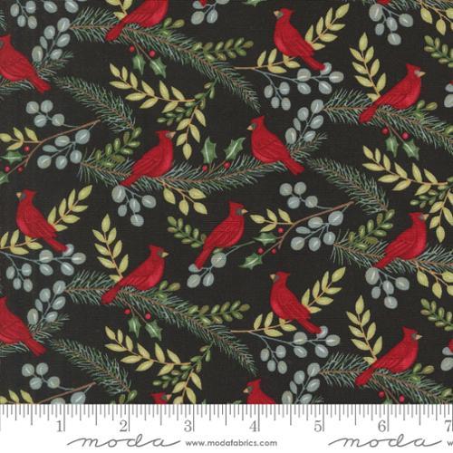 Moda Fabrics Winter Friends  Charcoal Black  56132 18