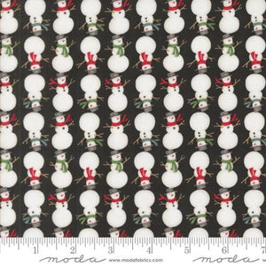 Moda Fabrics Winter Friends  Charcoal Black  56135 18