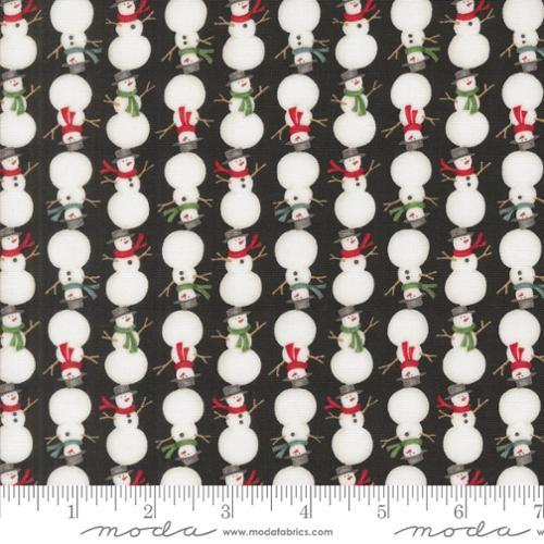 Moda Fabrics Winter Friends  Charcoal Black  56135 18