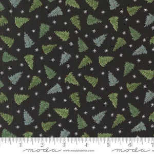 Moda Fabrics Winter Friends  Charcoal Black  56136 18