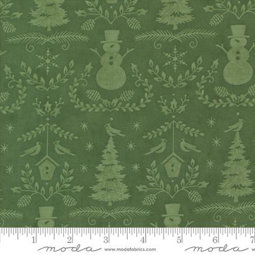 Moda Fabrics Winter Friends  Spruce  56133 16