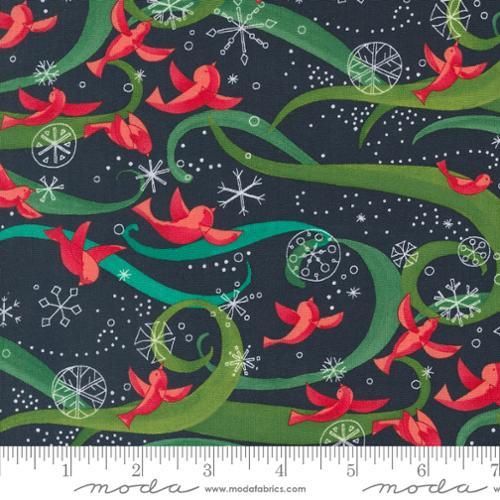 Moda Fabrics Winterly  Soft  Black  48761 19