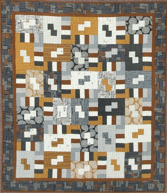 Modern Segments Quilt Kit finished size 54
