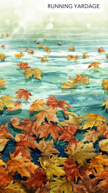 Northcott Fabric Autumn Breeze Teal Multi DP28056-66