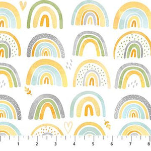 Northcott Fabric Sunny Safari White Multi 27766-10