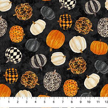 Northcott Fabrics Hallow's Eve  27085-99 Black Multi