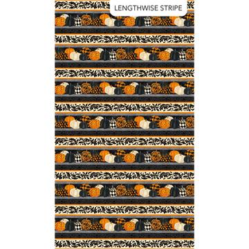 Northcott Fabrics Hallow's Eve Lengthwise Stripe 27083-99