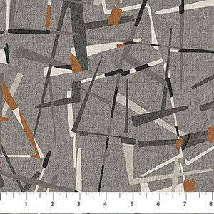 Northcott Fabrics Modern Elements Charcoal Multi 28170-96