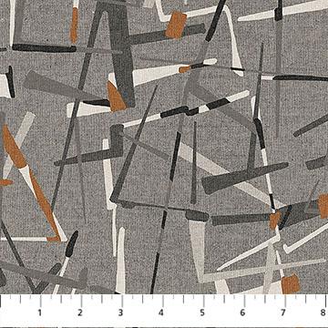 Northcott Fabrics Modern Elements Charcoal Multi 28170-96