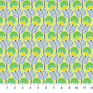 Northcott Fabrics Shooting Star  Bouncy Blooms - Meadow AMT117-73C