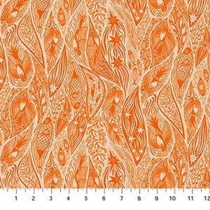 Northcott Fabrics Shooting Star Current - Tangerine AMT118-59V