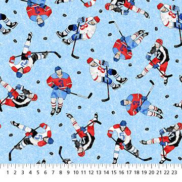 Northcott Fabrics Winter Sports  Blue  Multi 27241-44