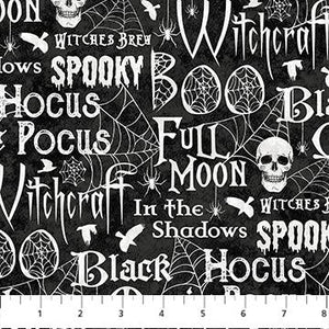 Northcott Spellbound Black Multi 28141-99
