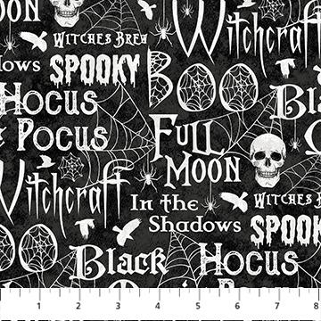 Northcott Spellbound Black Multi 28141-99
