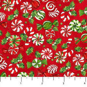 Northcott Sugar Coated DP27147-24 Red  Multi