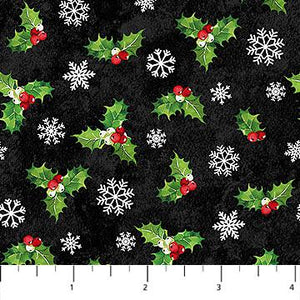 Northcott Sugar Coated DP27148-99 Black Multi