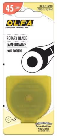Olfa 45 mm Rotary Replacement  Blades - 2 count RB45-2