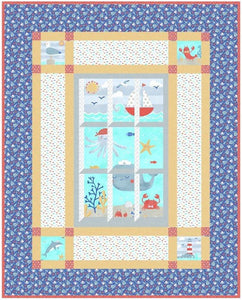Out My Window Quilt Pattern finished size twin or lap size pattern from The Fabric Addict