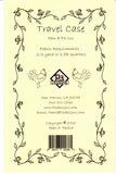 The Travel Case Pattern finished size 6.5"x9.5" pattern by P3 Designs
