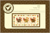 Turkey Trot Table Runner Pattern by Sandy Gervais finished size 32 x 64