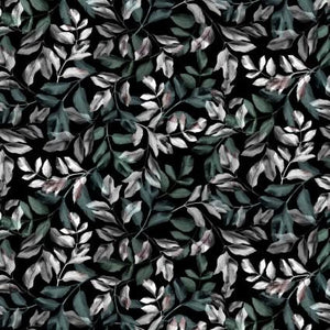 P & B Textiles Moon Flower Allover Leaves    MFLO05718K
