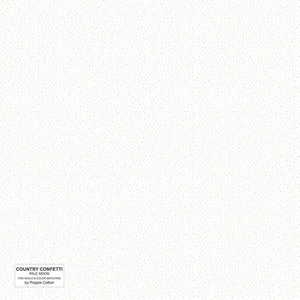 Poppi Cotton Country Confetti Pale Moon White CC20214