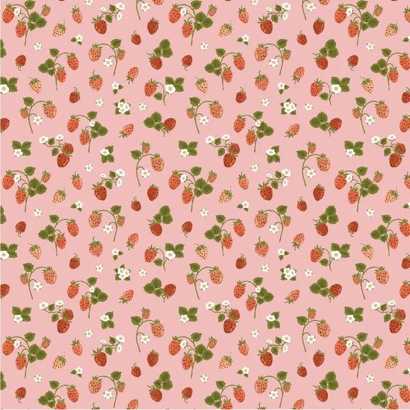 Poppie Cotton Promise Me Strawberry Bouquet Pink PM24601