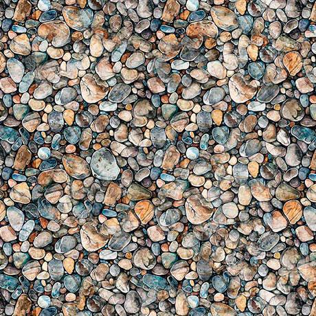 QT Fabrics Earthly Delights River Rocks  Multi 31306 X