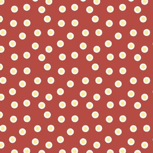 QT Fabrics Life Is Better With Friends Dot  Terracotta   30541-T