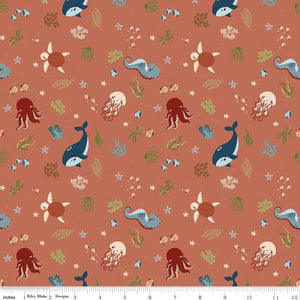 Riley Blake Design Created with Love In the Sea Clay C15971-CLAY